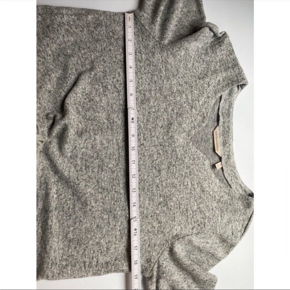 Soft Surroundings V-Neck Long Sleeve Drawstring Knit Dress - Picture 6 of 11